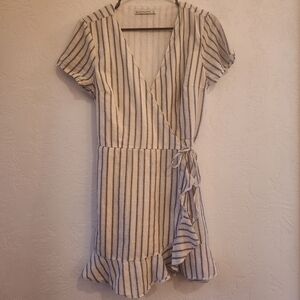 Abercrombie & Fitch Cotton Wrap Dress